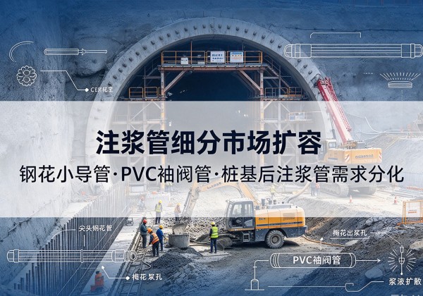 金华注浆管细分市场扩容，隧道钢花小导管、PVC 袖阀管、桩基后注浆管需求分化